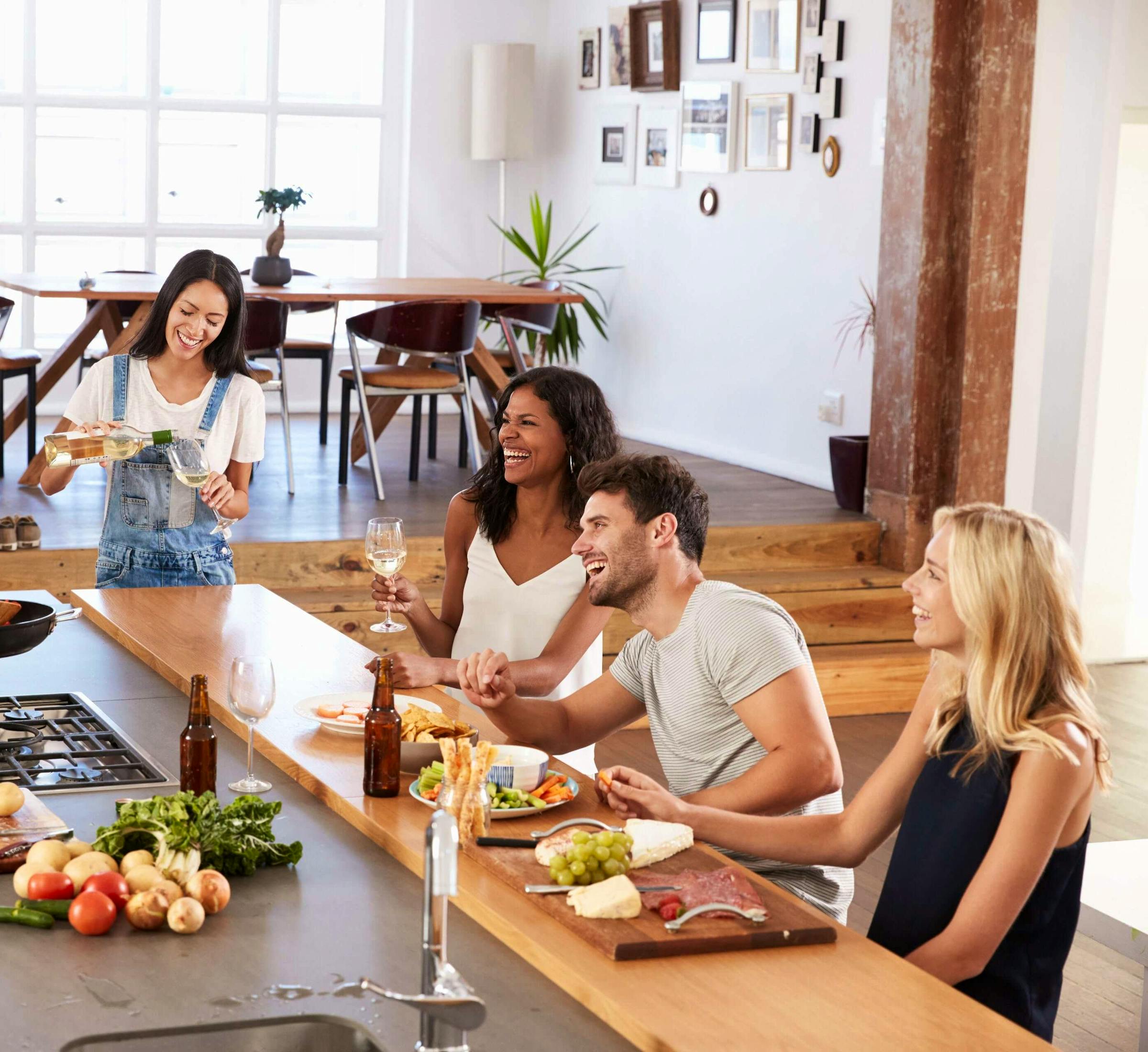 Background image of a coliving space