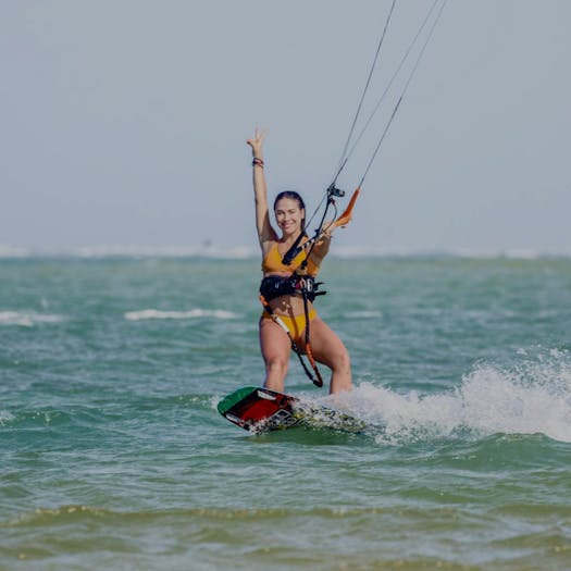 Kite surfers